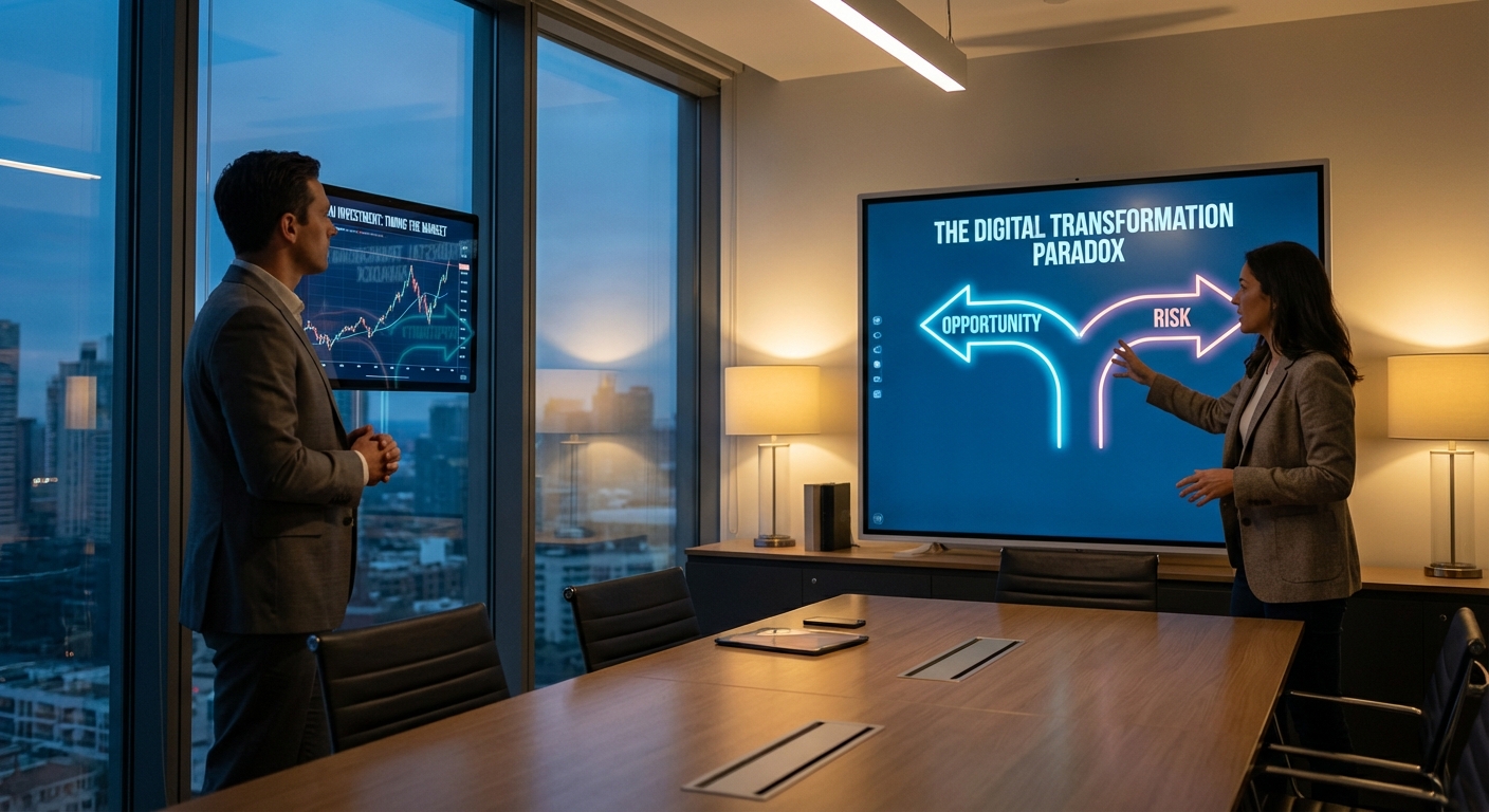 É o Momento Certo para Investir em Inteligência Artificial? O Paradoxo da Transformação Digital